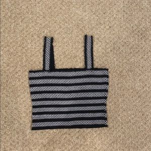 Black and white tank top